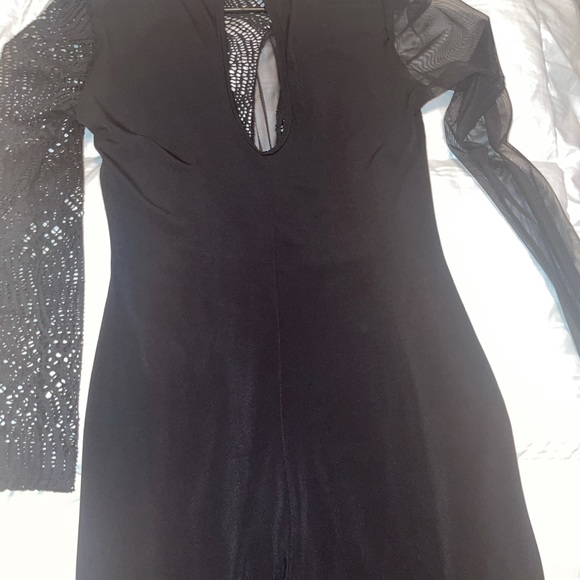 Black netted one piece - Picture 3 of 3